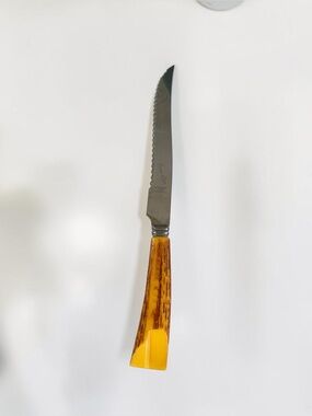 Vintage Pierre Alain Canada Bakelite Serrated Steak Knife MCM